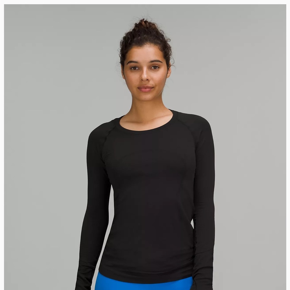 Lululemon run swiftly tech long sleeve size 10 black